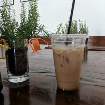 Farmacy - Ice cold Cafe Latte after a long trek from the courthouse. - Coffee & Tea Near Me - Bakersfield, California