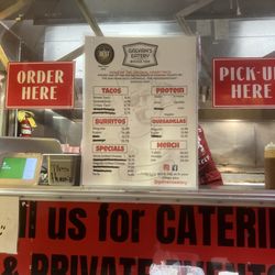 Crossed out food options SOOOOOO TACKY