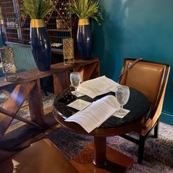 Cyra's - Simple Goodness - Intimate seating near the bar.