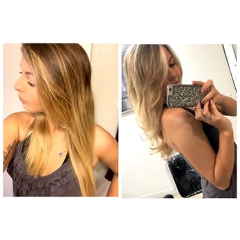 Benni’s Salon - Before(grown out ombré) & after, GORGEOUS highlights she did an amazing job, once again. - Hair Salons Near Me - Poway, California Benni’s Salon - Before(grown out ombré) & after, GORGEOUS highlights she did an amazing job, once again. - Hair Salons Near Me - Poway, California