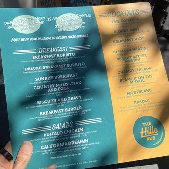 The Hills Pub - Menu - Pubs Near Me - La Mesa, California The Hills Pub - Menu - Pubs Near Me - La Mesa, California