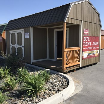 Backyard Mini Barns - 12x20 Lofted Side porch - Self Storage Near Me - Escalon, California