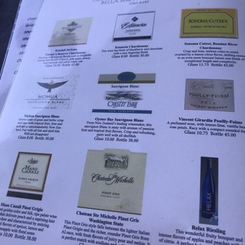Lazy Days Restaurant - Menu wine - Seafood Near Me - Islamorada, Florida