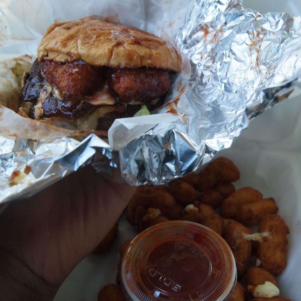 More To Come - Big Mac with a side of cheese curds and marinara sauce - Food Trucks Near Me More To Come - Big Mac with a side of cheese curds and marinara sauce - Food Trucks Near Me