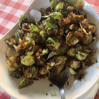 The Refectory Cafe - Flash-Fried Brussels Sprouts Plate - New American Near Me - Durham, North Carolina The Refectory Cafe - Flash-Fried Brussels Sprouts Plate - New American Near Me - Durham, North Carolina