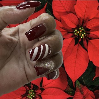 Paradise Nails - I LOVE my Xmas nails - Nail Salons Near Me - Ontario, California