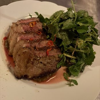 Bistrot Ha - NY strip with peanut sauce - French Near Me - New York, New York Bistrot Ha - NY strip with peanut sauce - French Near Me - New York, New York