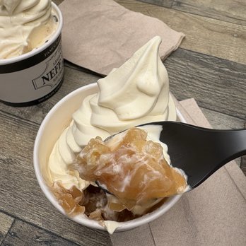 The Legendary Neff Haus Ice Cream - Apple pie melty (how gorgeous) there's more pie crust at the bottom - Ice Cream & Frozen Yogurt Near Me - Harmony, Pennsylvania The Legendary Neff Haus Ice Cream - Apple pie melty (how gorgeous) there's more pie crust at the bottom - Ice Cream & Frozen Yogurt Near Me - Harmony, Pennsylvania