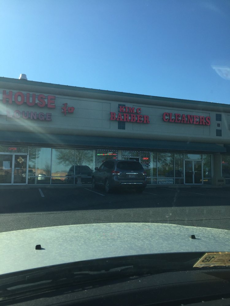 Kim C Barber Shop Logo