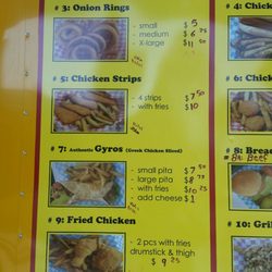 Le Chateau Food Truck - Menu with prices