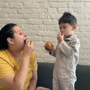 Kasama - Going to town on the Kouign Amann (laminated buttery dough with multiple layers of butter and sugar!) - Filipino Near Me - Chicago, Illinois Kasama - Going to town on the Kouign Amann (laminated buttery dough with multiple layers of butter and sugar!) - Filipino Near Me - Chicago, Illinois