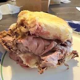 Pit Beef Med Rare w/bbq and horseradish Pit Beef Med Rare w/bbq and horseradish