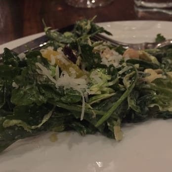 Del Frisco's Grille - No boring salads here - brussels, kale, manchego, orange and almonds - New American Near Me - Hoboken, New Jersey