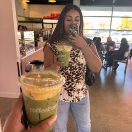 Egg custard matcha