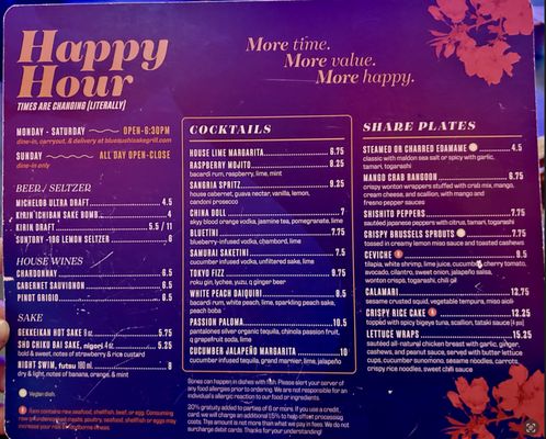 Menu photo 2 Blue Sushi Sake Grill Birmingham, AL