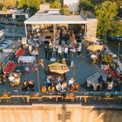 Hoptinger Bier Garden & Sausage House - The Garten rooftop at Hoptinger 5 Points.