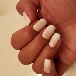 Salon Galleria - Polish was all the way up to the cuticle...