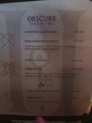 Menu photo 7 The Obscure Distillery Los Angeles, CA Menu photo 7 The Obscure Distillery Los Angeles, CA
