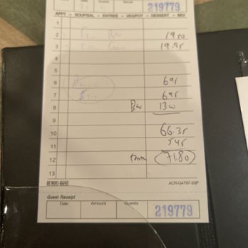 Mama Louise - Receipt - Italian Near Me - Centennial, Colorado Mama Louise - Receipt - Italian Near Me - Centennial, Colorado