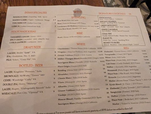 Menu photo 6 Bindaas Washington, DC, DC