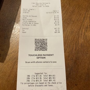 Limón - Dinner for two $72 rated 2 stars - Peruvian Near Me - Walnut Creek, California Limón - Dinner for two $72 rated 2 stars - Peruvian Near Me - Walnut Creek, California