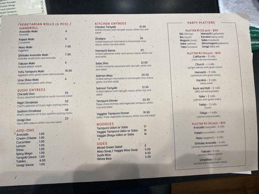 Menu photo 1 Sushi Daisuki San Francisco, CA Menu photo 1 Sushi Daisuki San Francisco, CA