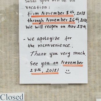 Sushi Spot - On vacay until November 27, 2018. - Japanese Near Me - Aiea, Hawaii Sushi Spot - On vacay until November 27, 2018. - Japanese Near Me - Aiea, Hawaii