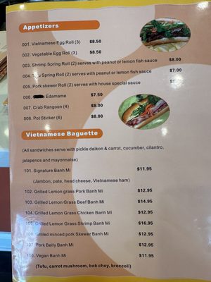 Menu photo 2 Corner Banh Mi Winnetka, IL