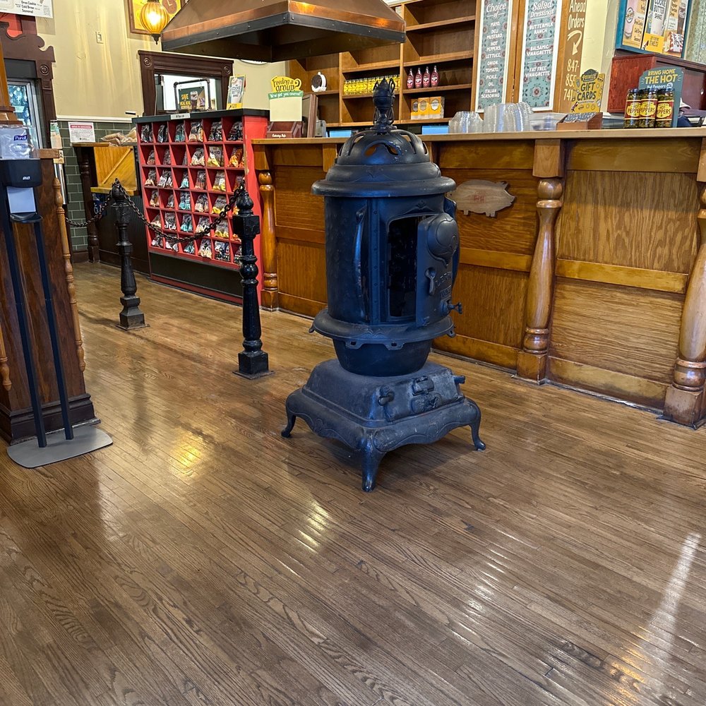 Heavy cast iron stove