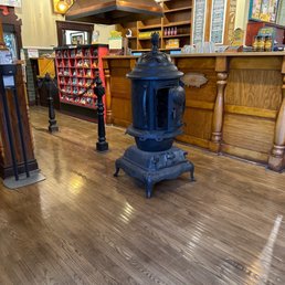 Heavy cast iron stove
