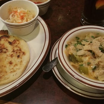 Don Pepe's - Vegetable Tortilla Soup and a Pork and Cheese Pupusa.... Amazing Lunch! - Mexican Near Me - Bakersfield, California
