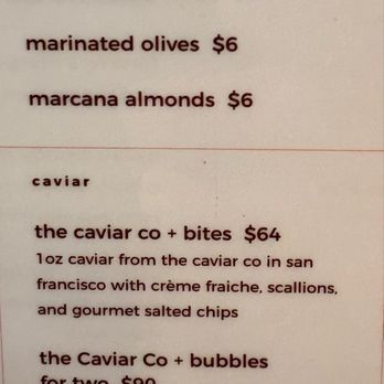 Bar Lucia - Menu - Champagne Bars Near Me - Napa, California Bar Lucia - Menu - Champagne Bars Near Me - Napa, California