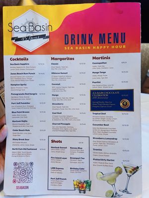 Menu photo 1 Sea Basin Restaurant Rocky Point, NY Menu photo 1 Sea Basin Restaurant Rocky Point, NY