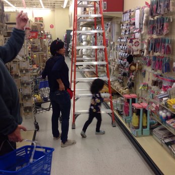 Hobby Lobby - Child playing by unattended ladder. - Hobby Shops Near Me - Concord, California