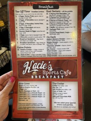 Menu photo 2 Kacie's Sports Cafe Uniontown, PA
