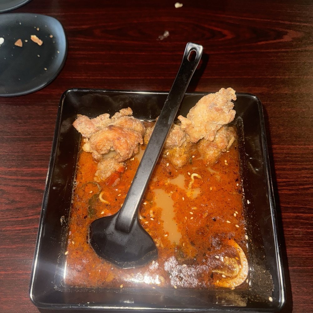 Hiratori - Chicken Karaage Ramen with Kotteri broth and super spicy level - Teppanyaki Near Me - Parker, Colorado Hiratori - Chicken Karaage Ramen with Kotteri broth and super spicy level - Teppanyaki Near Me - Parker, Colorado