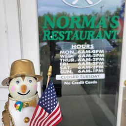 Exterior outside entrance of Norma's Restaurant - York, Maine Exterior outside entrance of Norma's Restaurant - York, Maine
