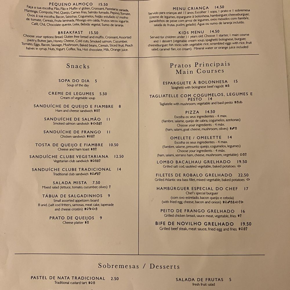 Radisson Blu Lisboa - April 2022 room service menu - Hotels Near Me - Lisbon, 11