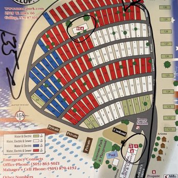 USA RV Park - Park map - RV Parks Near Me - Gallup, New Mexico