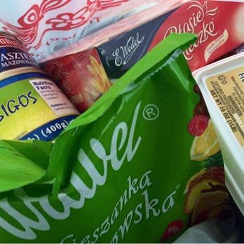 Polka Deli - Little bit of everything in my bag.Twaróg, Vanilla Marshmallow aka Ptasie Mleczko, Pasztet(pate),Bigos &candy variety by Wawel. - Delis Near Me - Orange, California