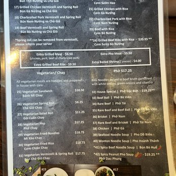 Pho Haven Restaurant - Menu Dec 2024 - Vietnamese Near Me - Delta, British Columbia