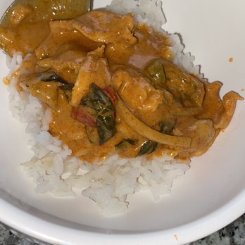 Baan Thai - Red curry and steam rice. - Thai Near Me - Santa Maria, California Baan Thai - Red curry and steam rice. - Thai Near Me - Santa Maria, California