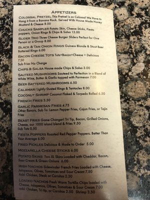 Menu photo 6 Chuck's Place Manteca, CA