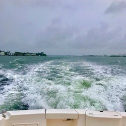Temptation Island in Oleta River State Park - Beautiful Water Wakes on a Stormy Day!