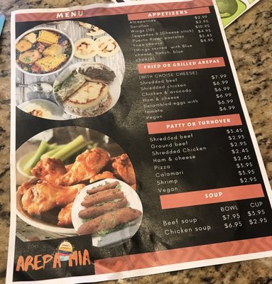 Menu photo 2 Arepa Mia Lutz, FL