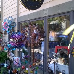 Foxfire - Lots of wind driven pieces in front of the store