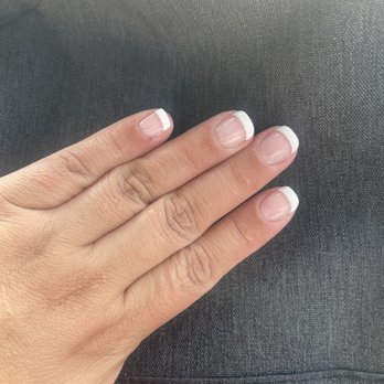 Lotus Nail Bar - I just got a simple French - Nail Salons Near Me - Fremont, California Lotus Nail Bar - I just got a simple French - Nail Salons Near Me - Fremont, California