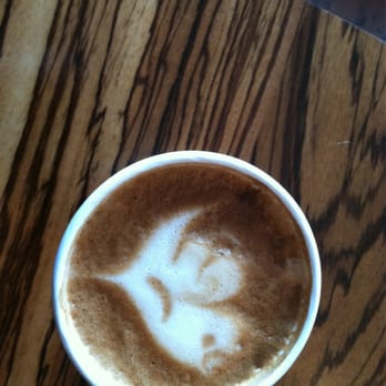 Moore Coffee Shop - Bird latte art!!  So sweet.  And it's delicious. - Coffee & Tea Near Me - Seattle, Washington
