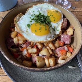 A'Bouzy - Corn beefed hash...awesome dish - Champagne Bars Near Me - Houston, Texas A'Bouzy - Corn beefed hash...awesome dish - Champagne Bars Near Me - Houston, Texas