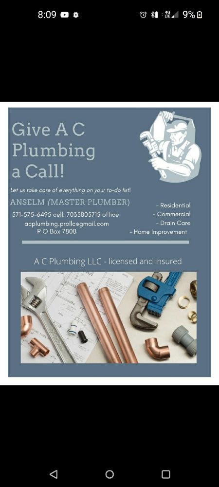 Slide of A C PLUMBING